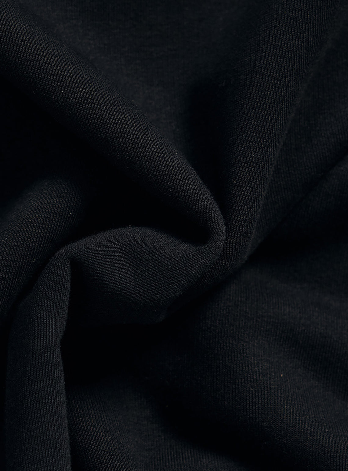 Coal Black Cotton Triblend Hoodie