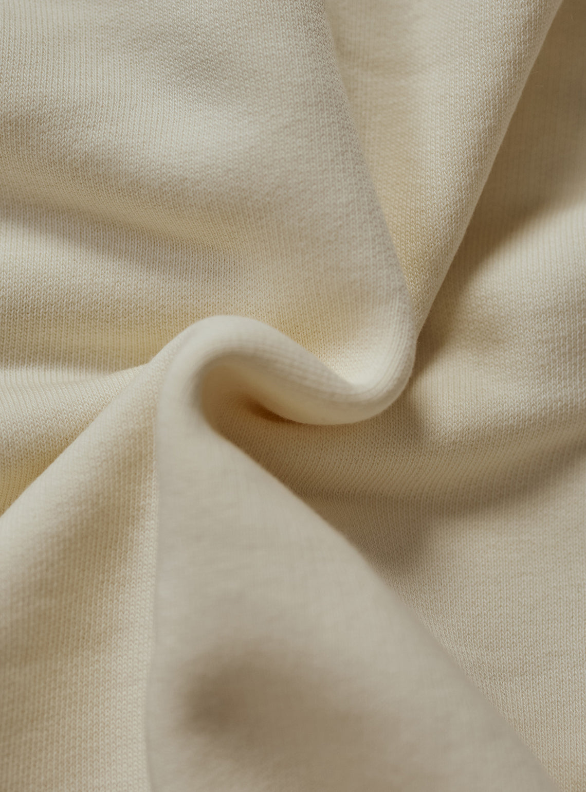 Almond Off White Cotton Triblend Hoodie