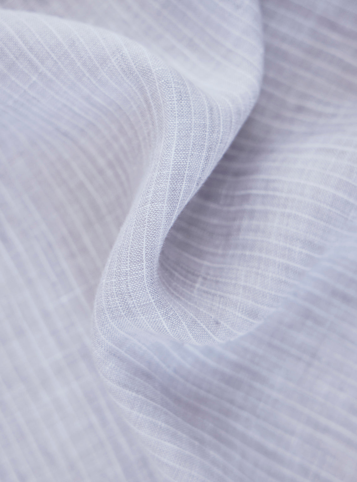 Lavender Grey Stripe Linen Shirt