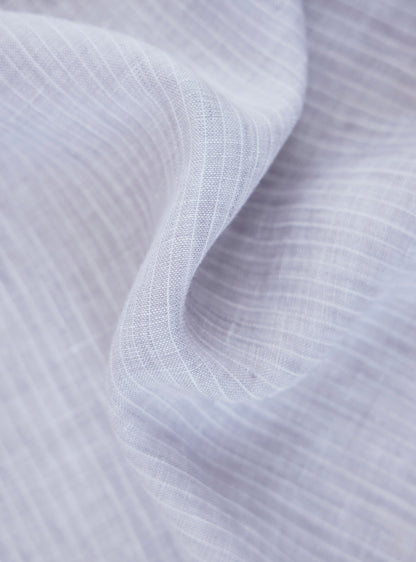 Lavender Grey Stripe Linen Shirt