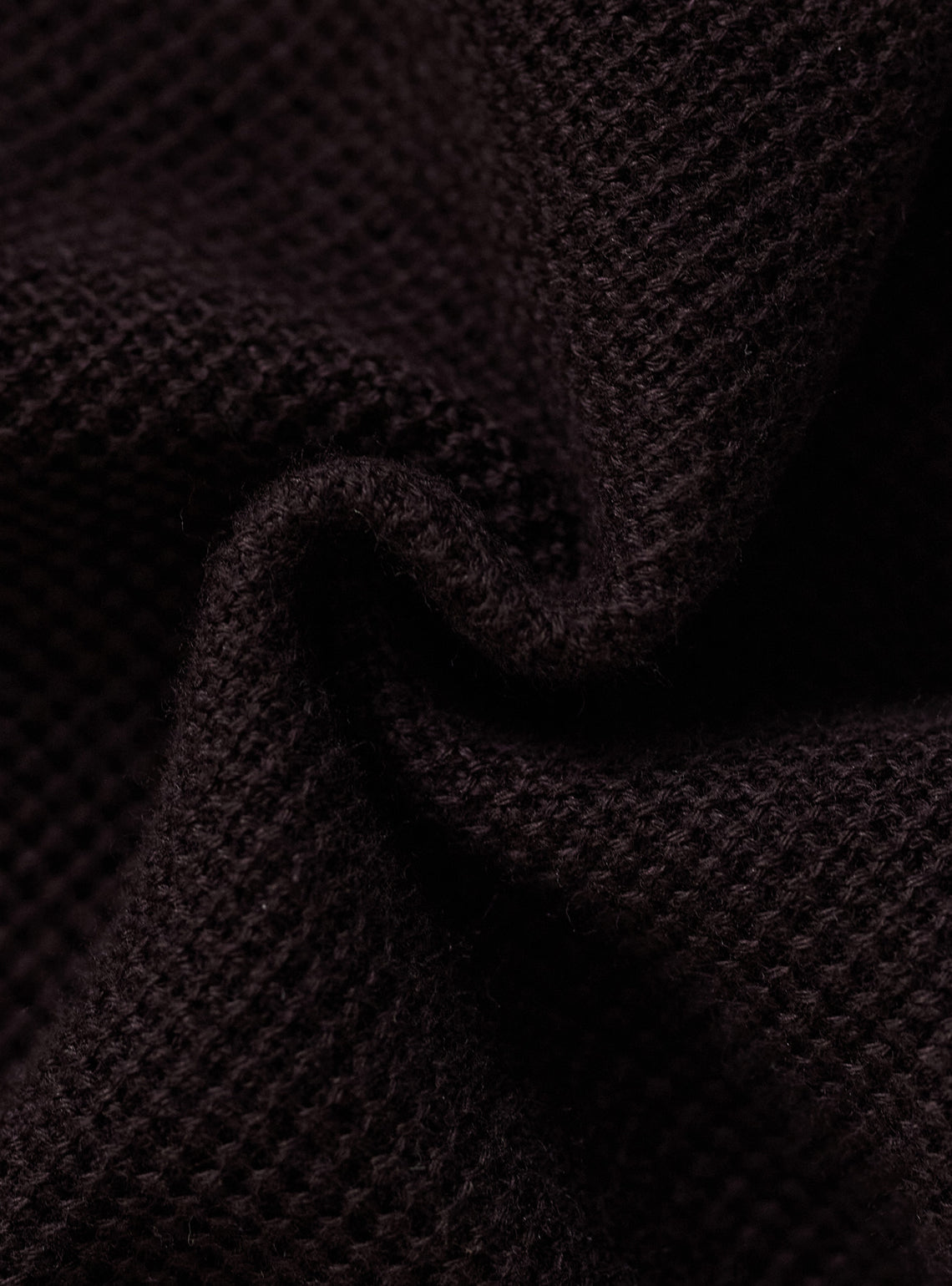 Cocoa Brown Honeycomb Cotton Pullover