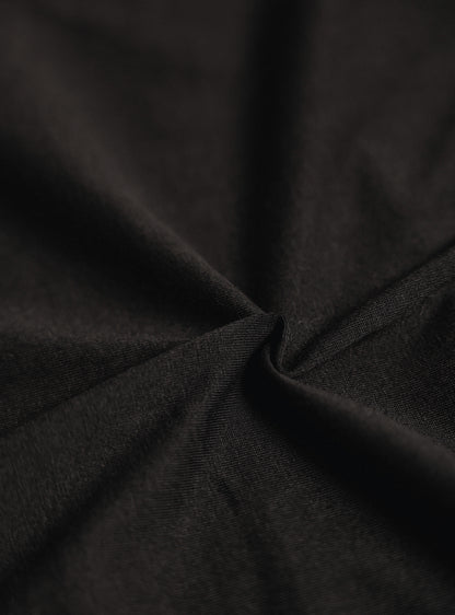 Pitch Black Compact Cotton Polo