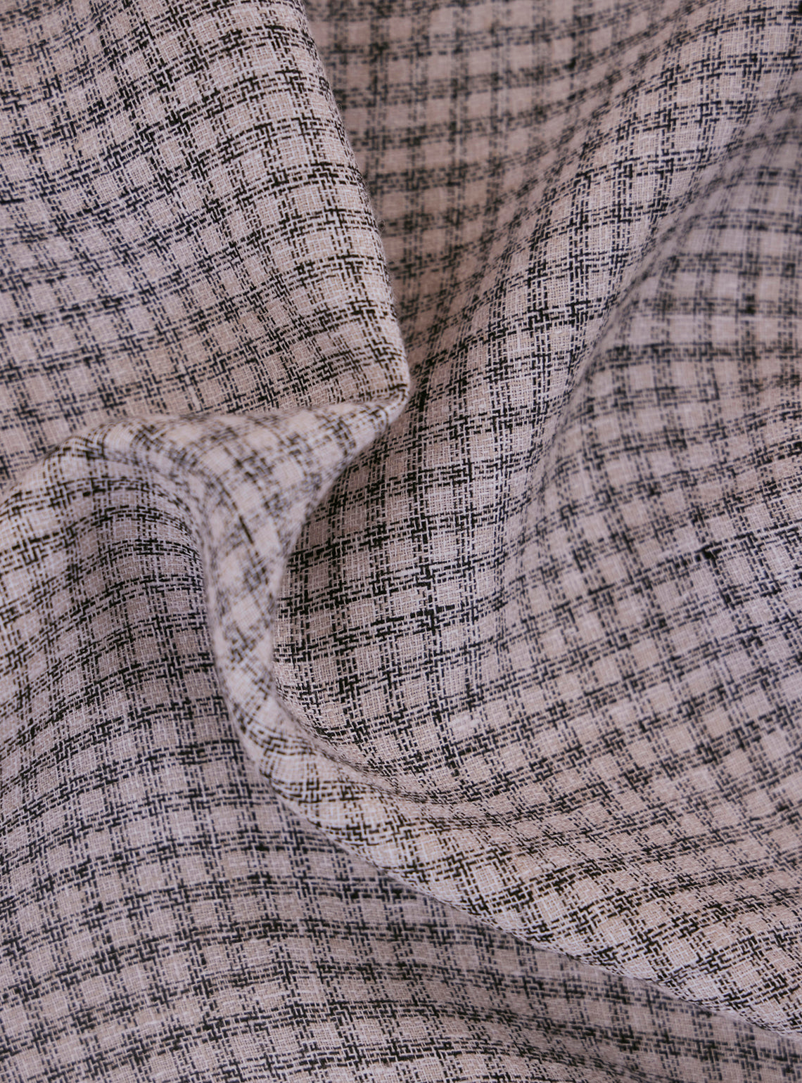 Flint Khaki Check Linen Shirt