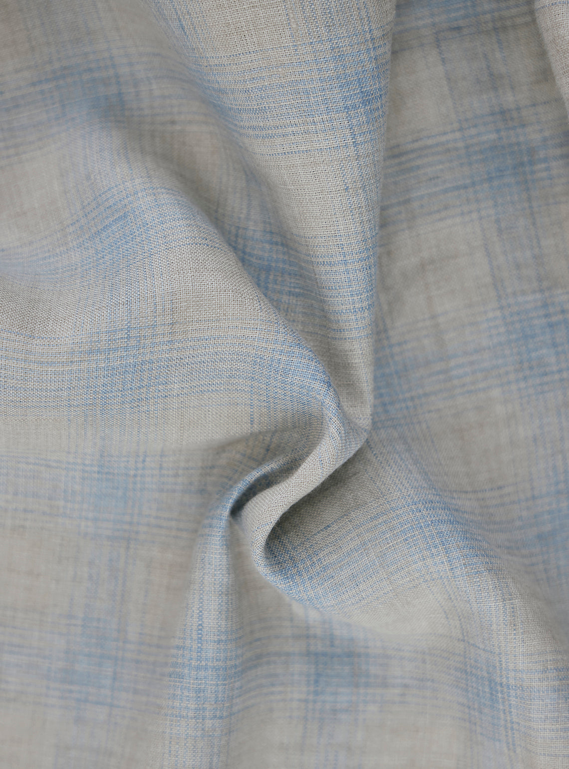 Stardust Grey Check Linen Shirt