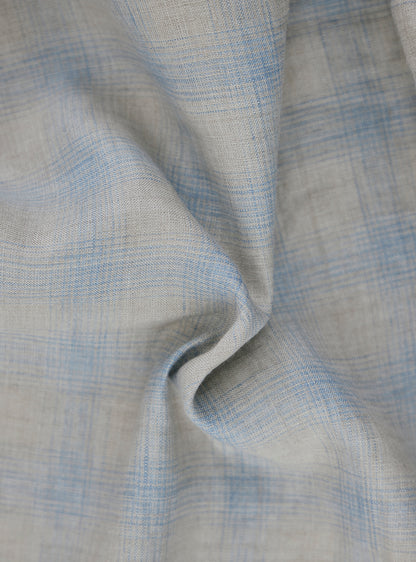 Stardust Grey Check Linen Shirt