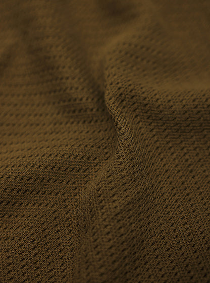 Honey Mustard Cotton Waffle Crew