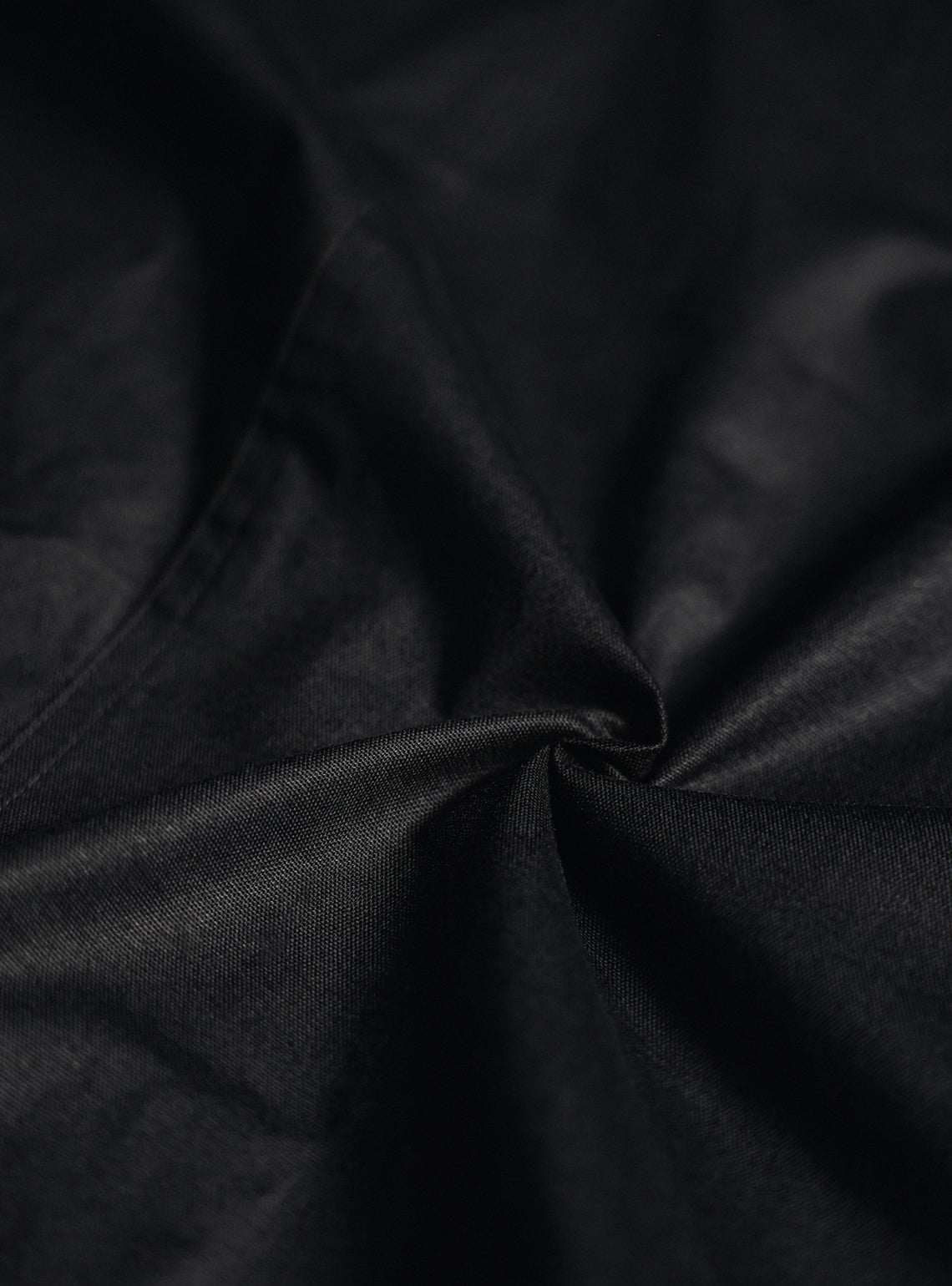 Eclipse Black Cotton Oxford Shirt