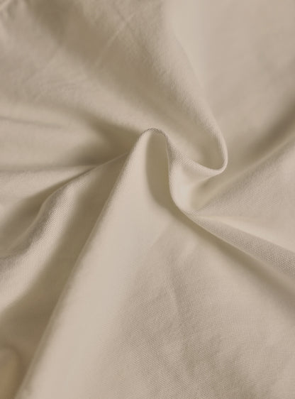 Napa Off White Cotton Canvas Overshirt