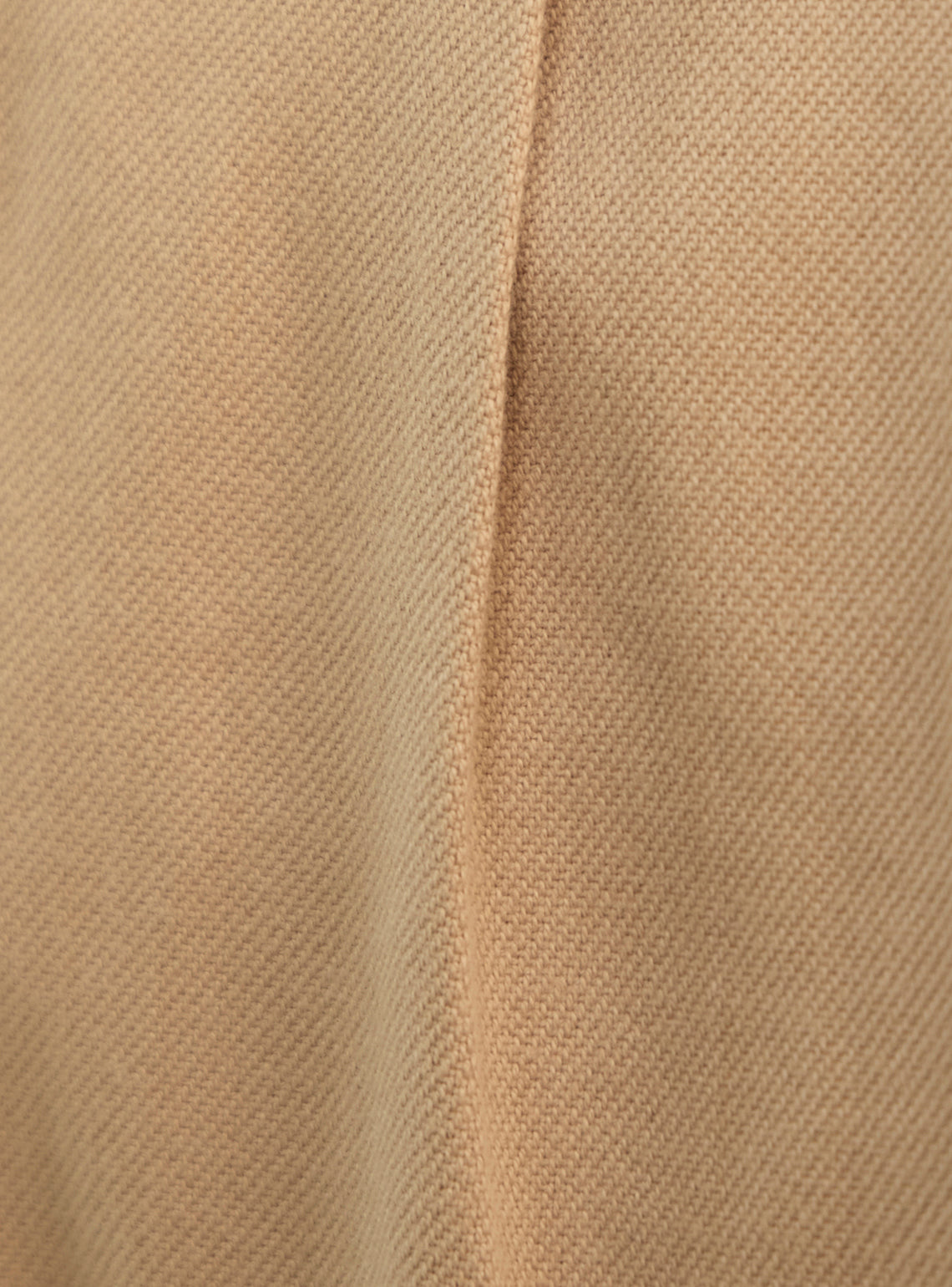 Camel Khaki Cotton Pleated Trousers
