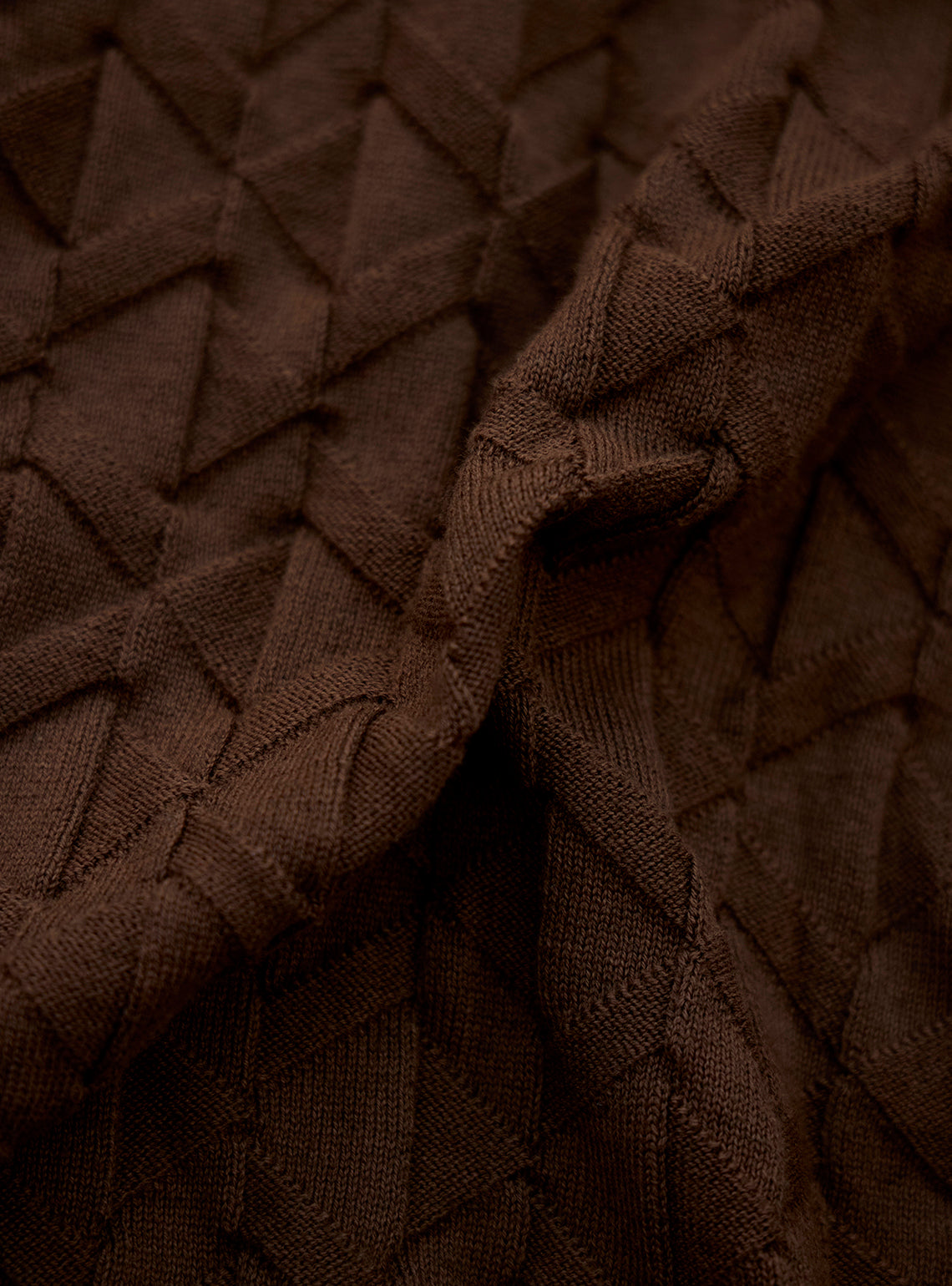 Eclipse Brown Cotton Wool Pullover