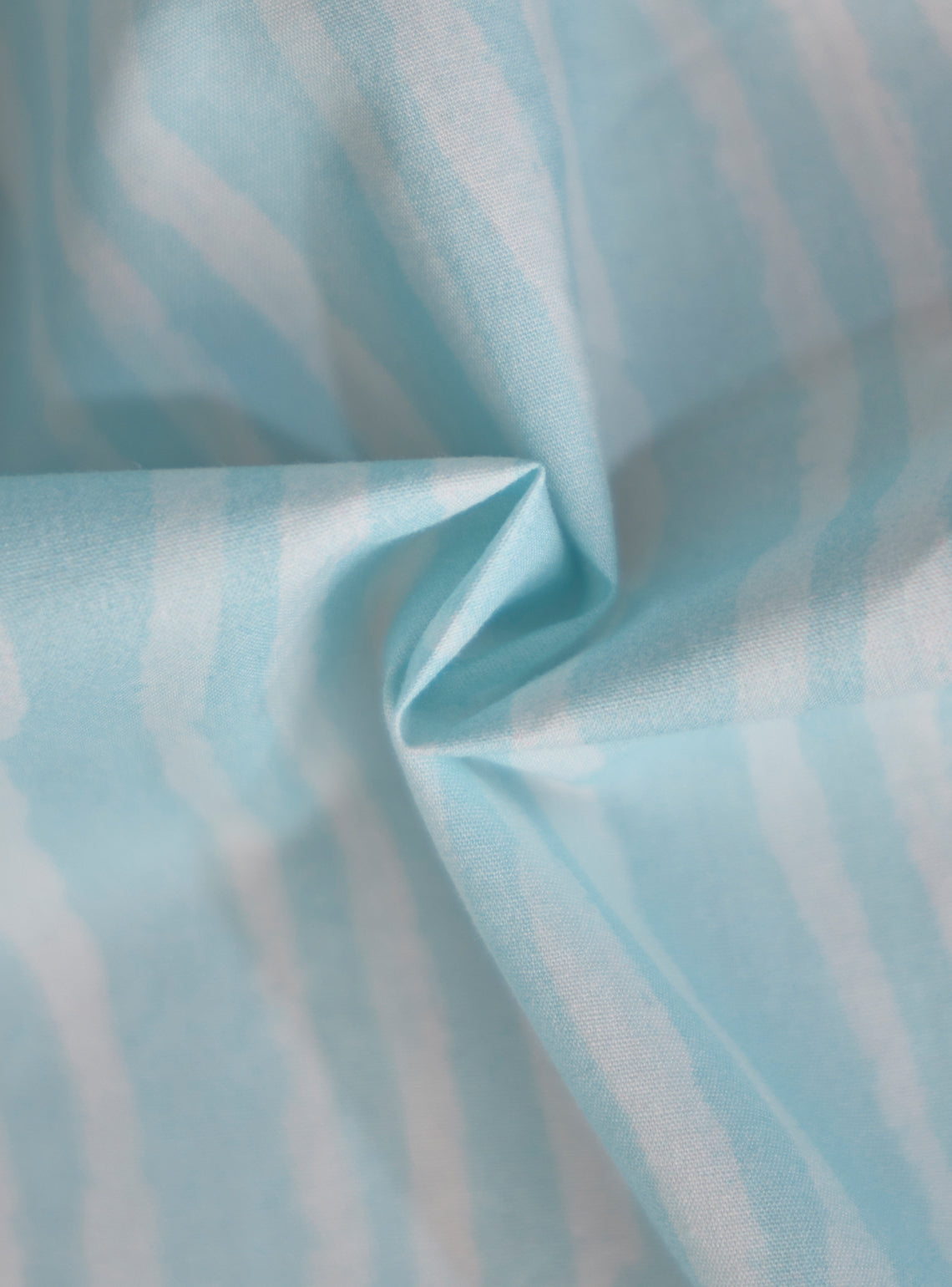 Lagoon Blue Cotton Tencel Print Shirt