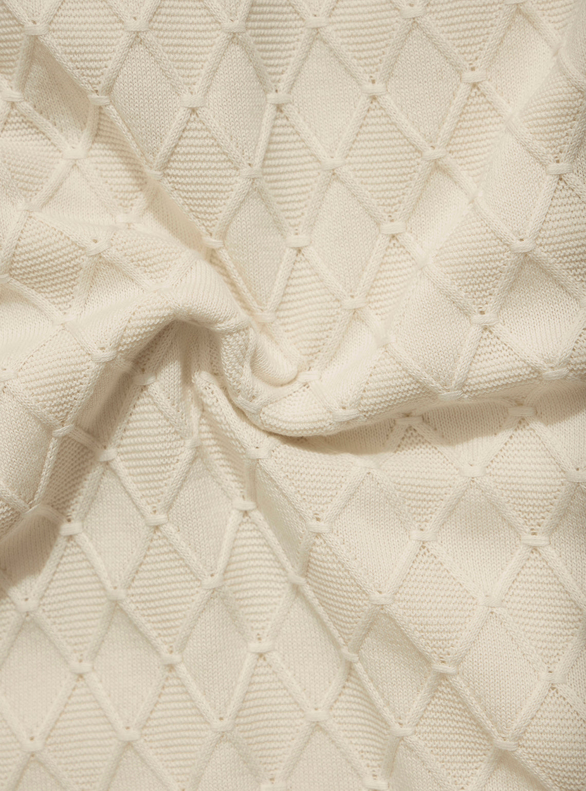 Dubrovnik White Cotton Knit Polo