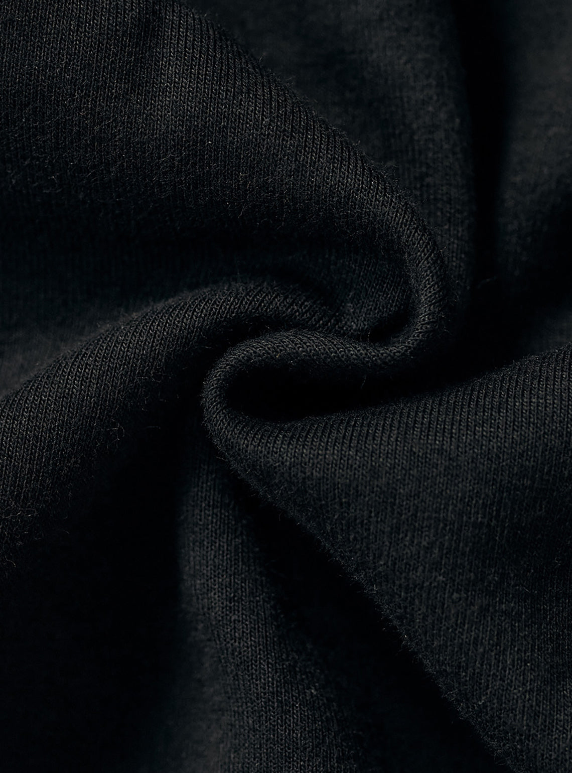 Midnight Black Cotton Triblend Pullover