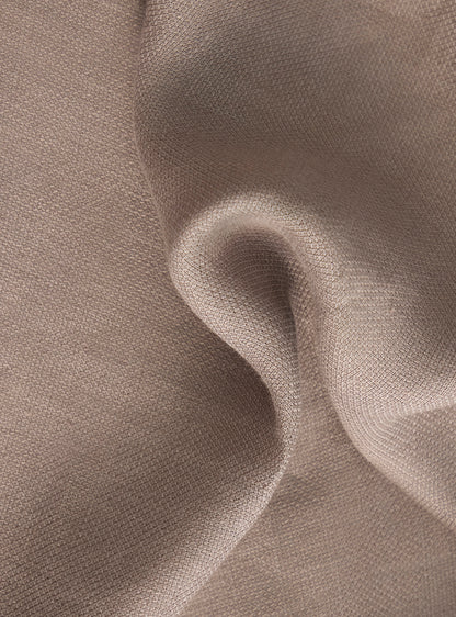 Silt Brown Linen Dobby Shirt