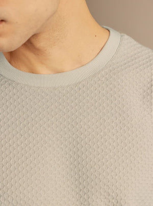 Pearl Mist Cotton Blend Crew