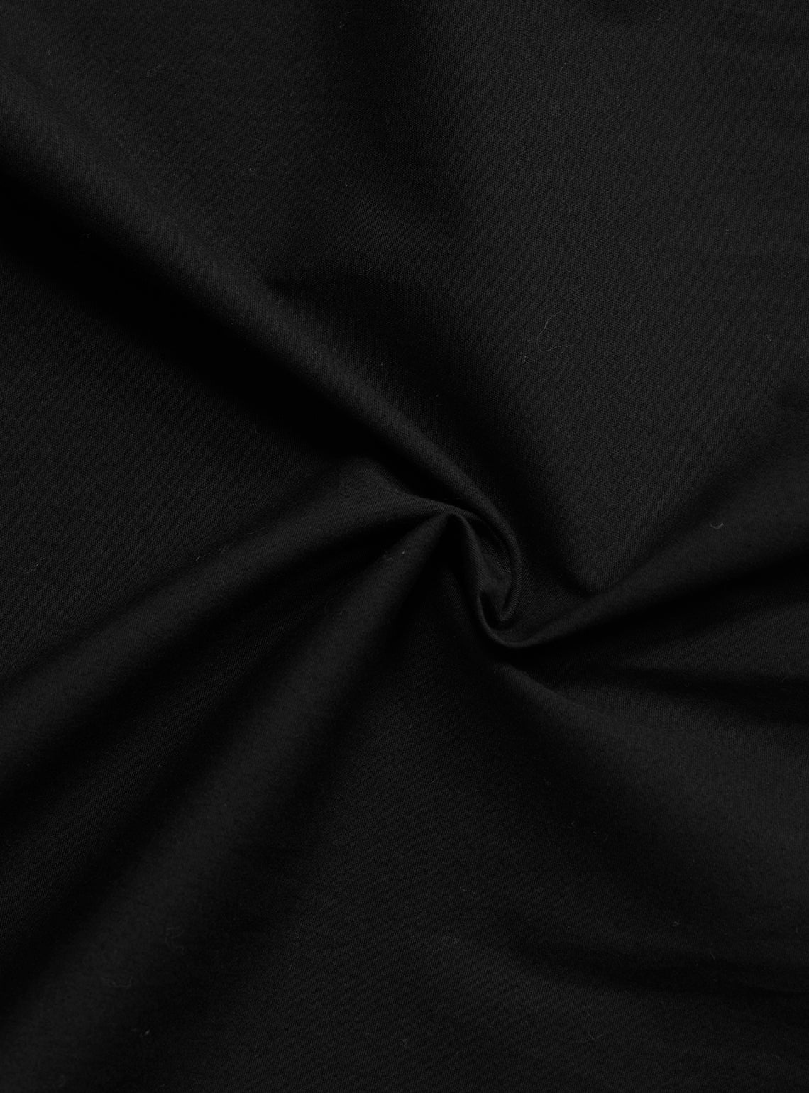 Coal Black Cotton Stretch Shirt