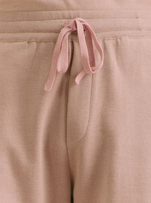 Nomad Khaki Flat Knit Relaxed  Shorts