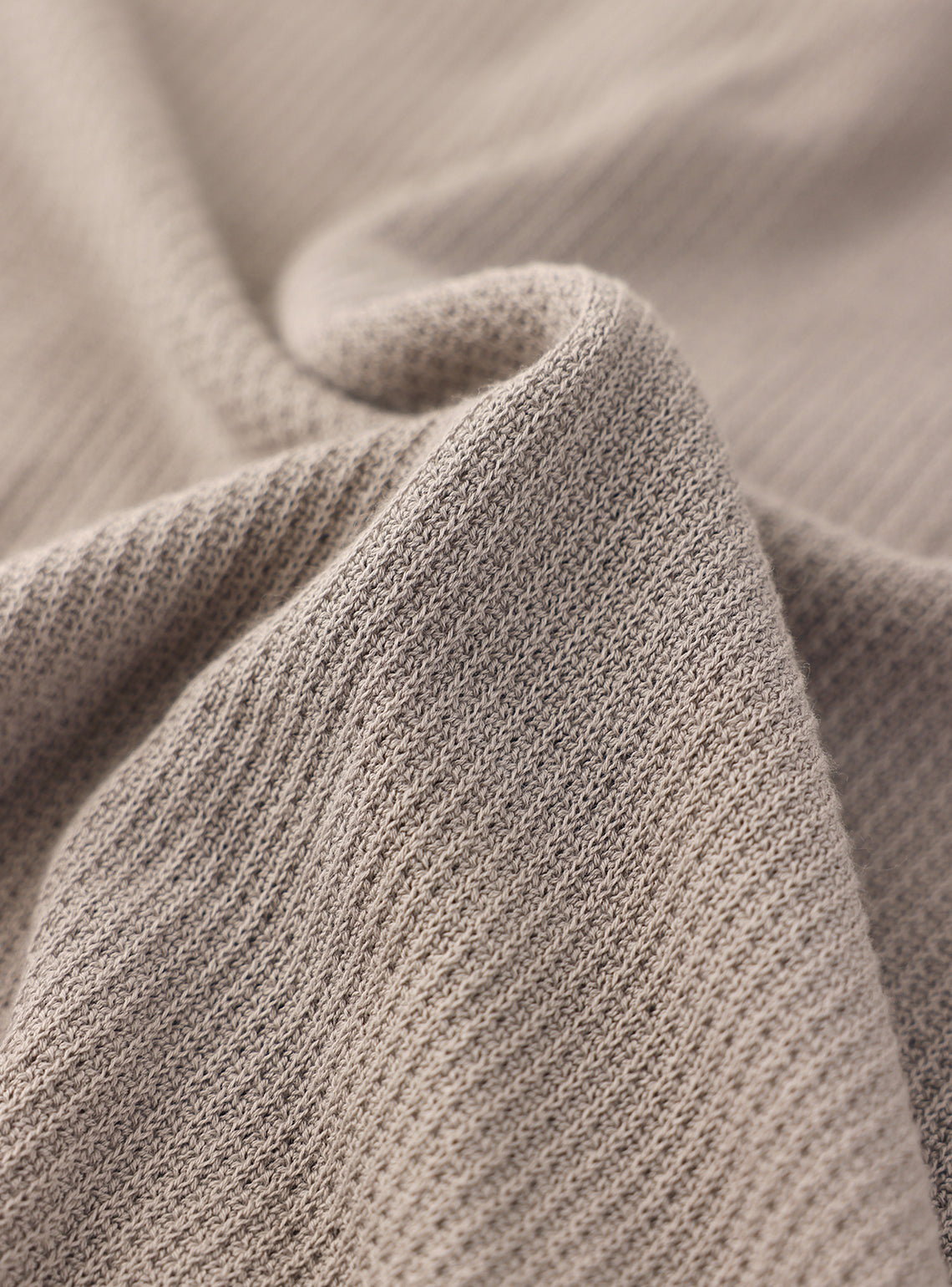 Nomad Grey Cotton Textured Polo