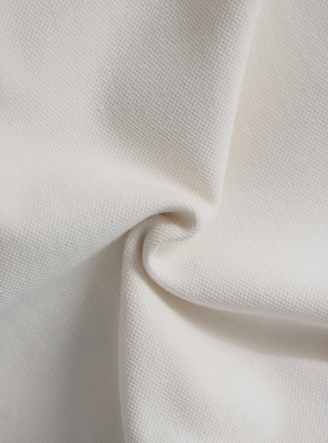 Vesper White Cotton Stretch Embroidered Polo