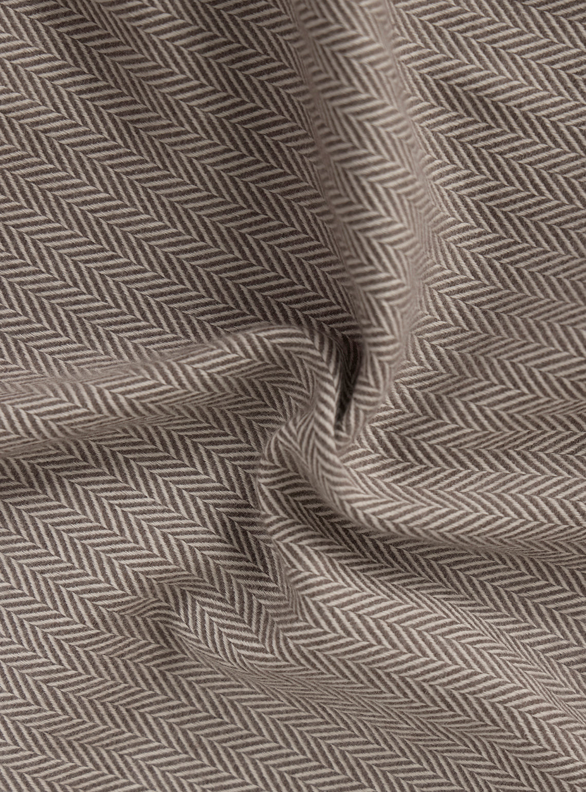 Spice Brown Cotton Melange Overshirt