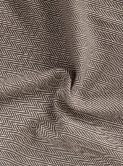 Spice Brown Cotton Melange Overshirt