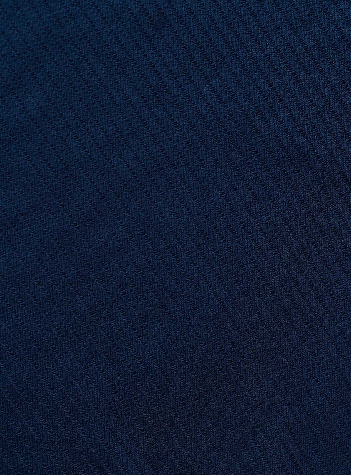 Twilight Navy Cotton Textured Polo