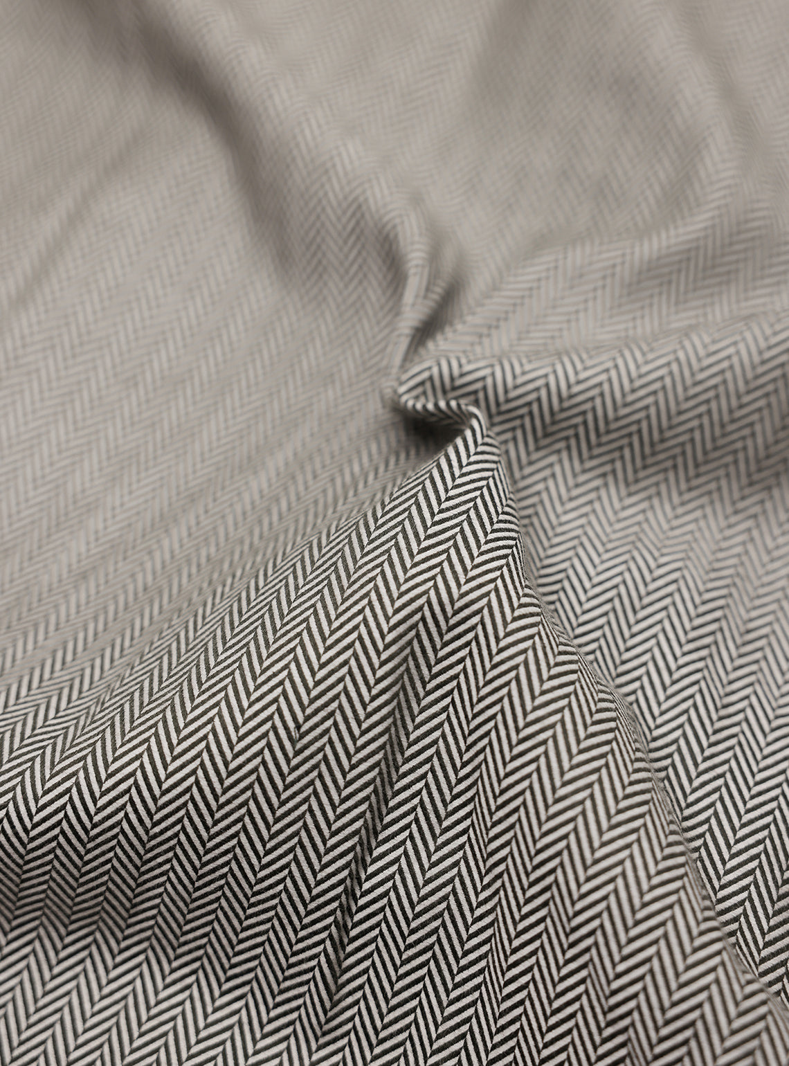 Merlin Green Cotton Melange Overshirt