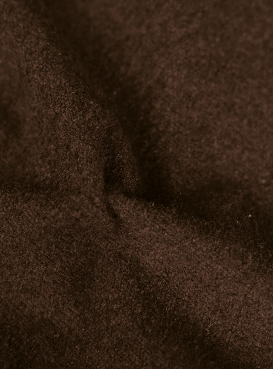 Woodland Brown Poly Blend Terry Overshirt