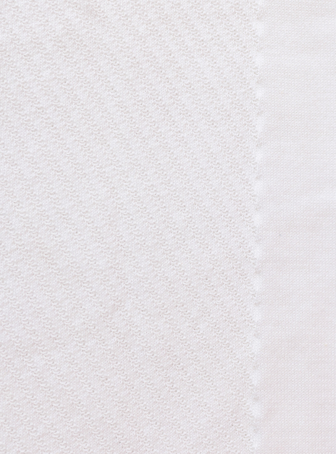 Serein White Cotton Open-Neck Polo