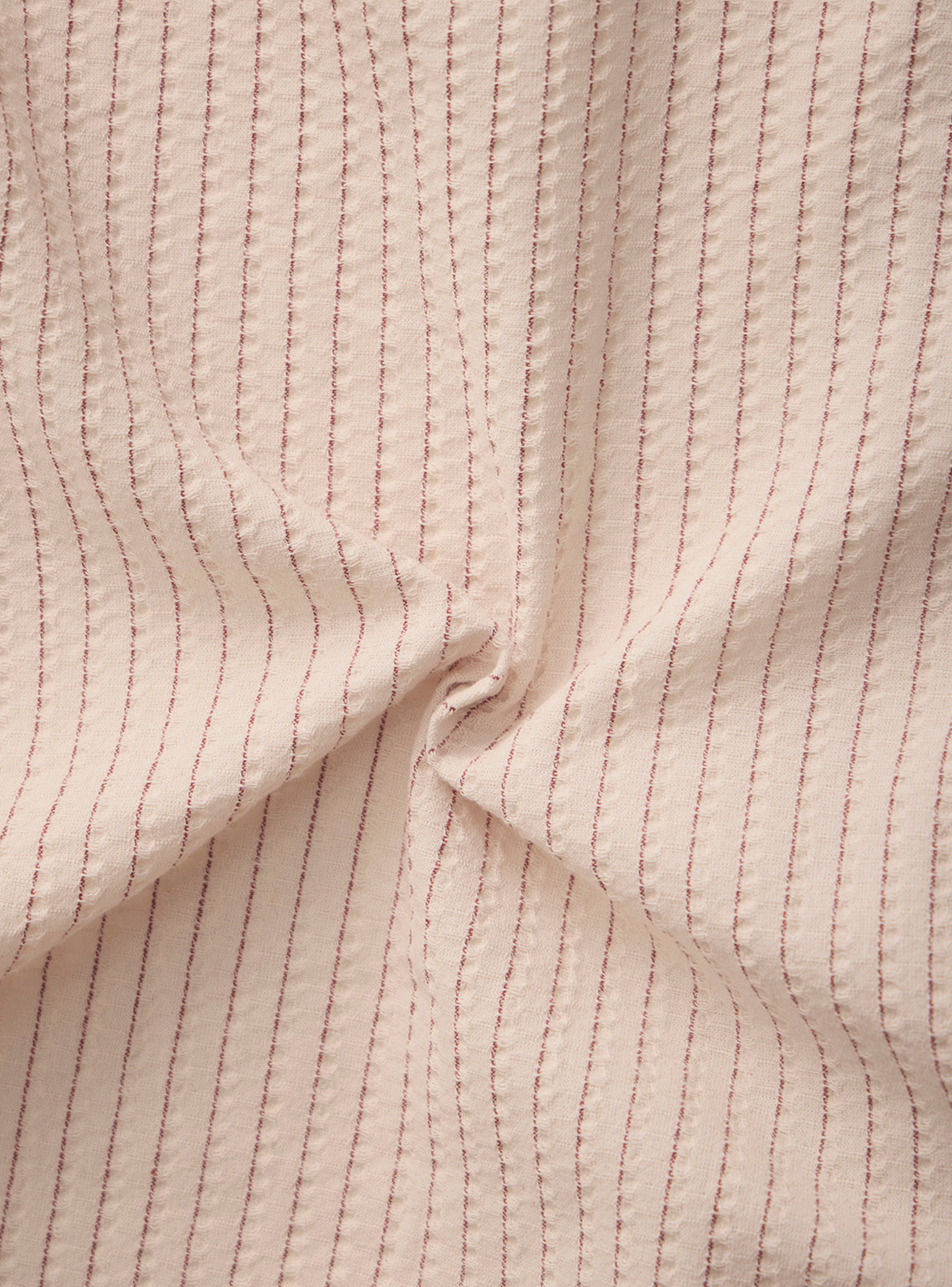 Corfu Beige Cotton Stripe Shirt