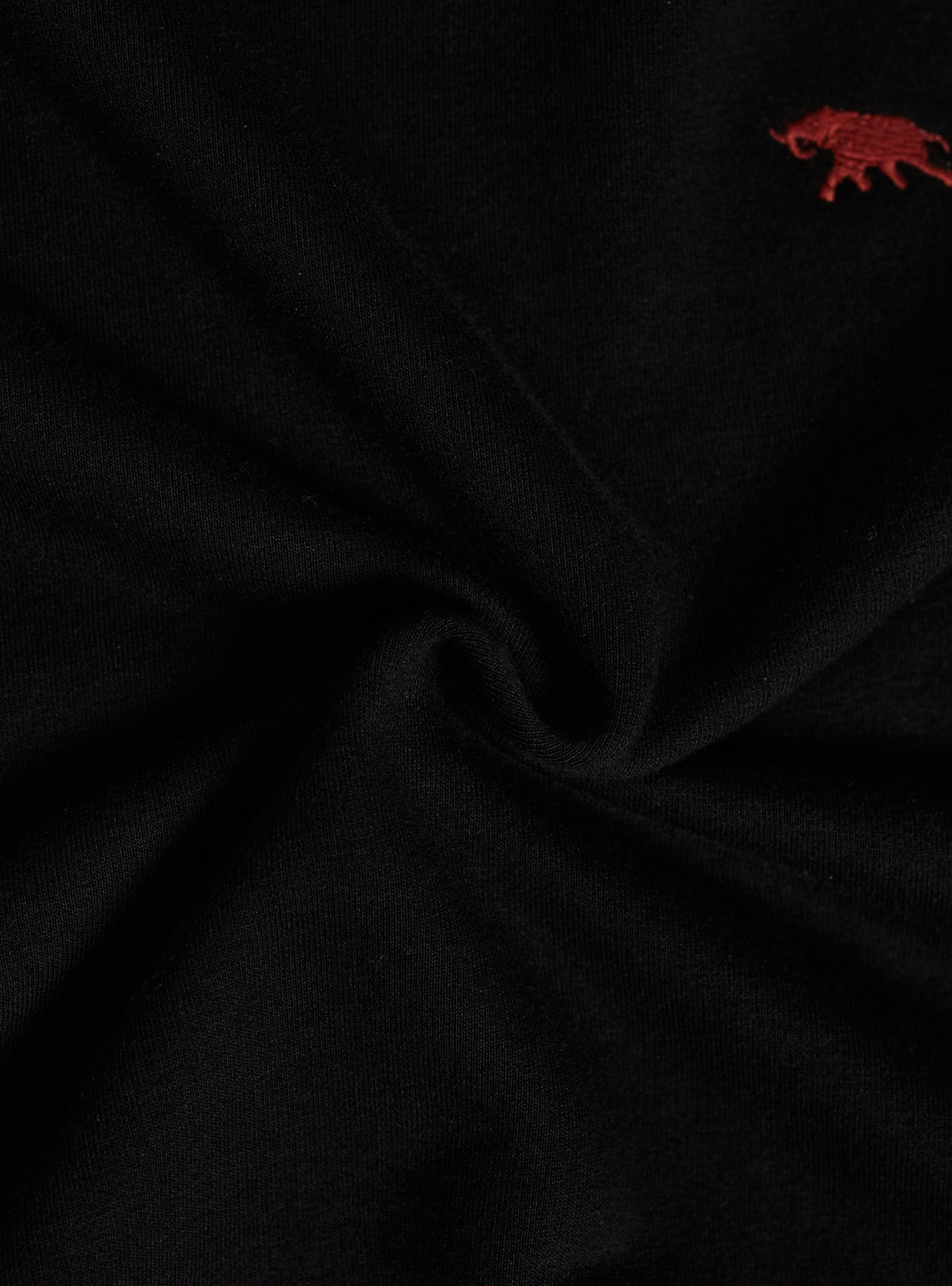 Coal Black Terry Cotton Triblend Pullover
