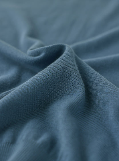 Bermuda Blue Cotton Pullover