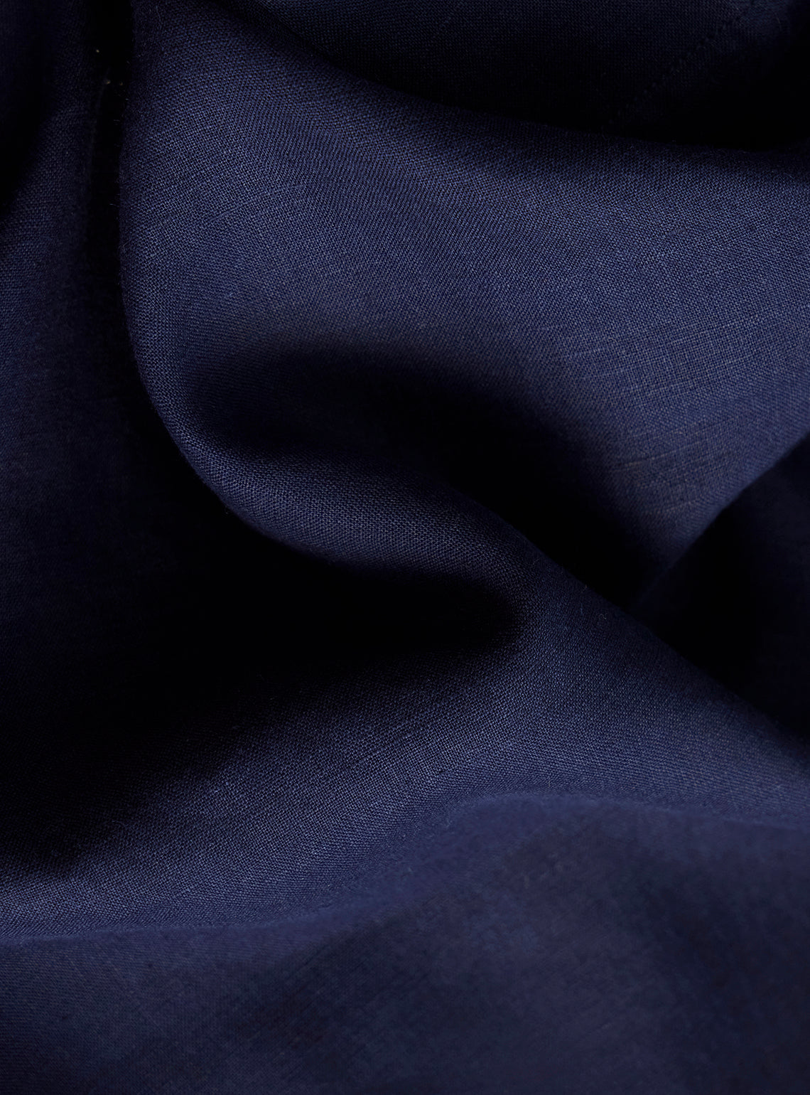 Midnight Navy European Linen Shirt