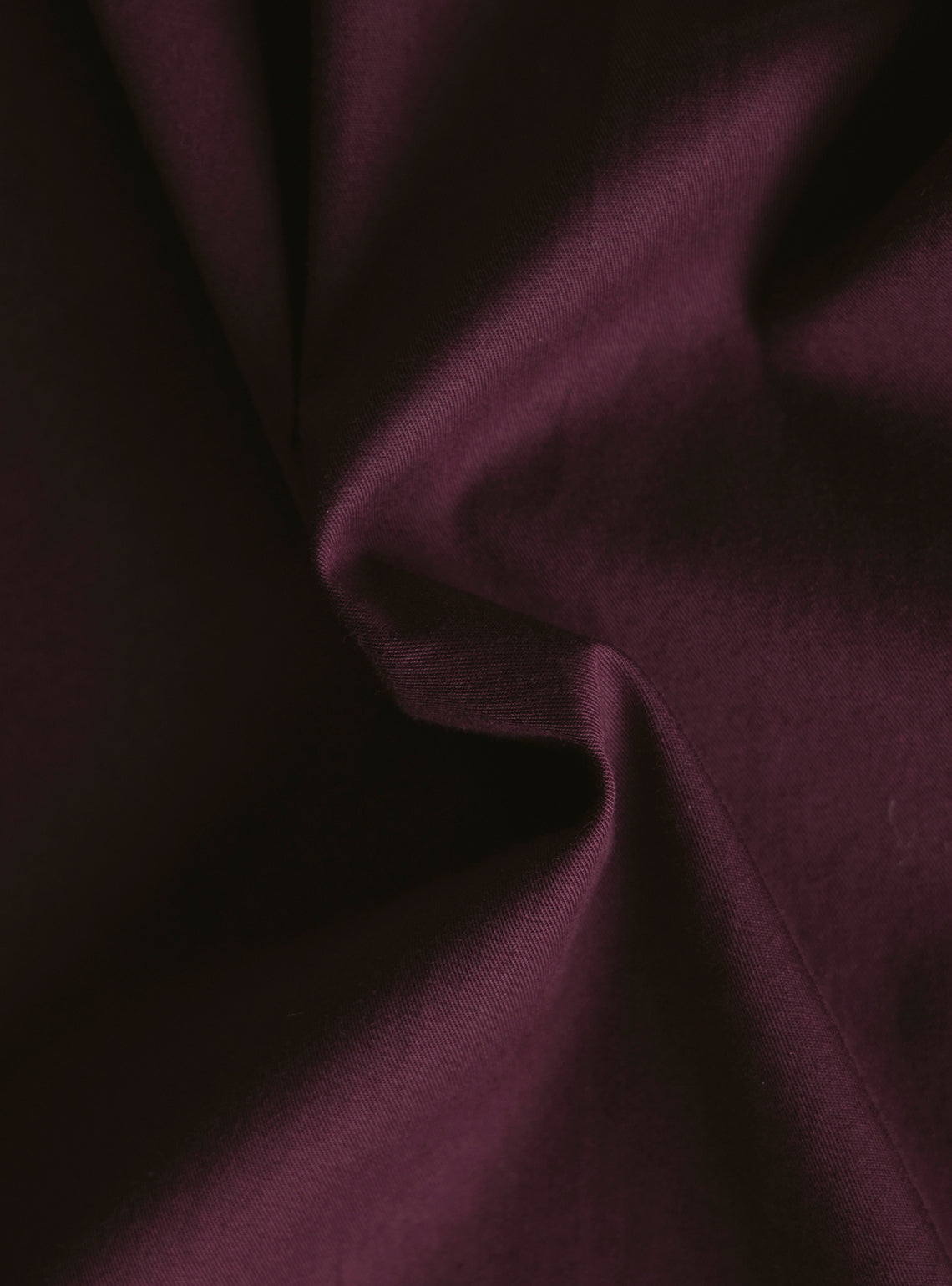 Merlot Burgundy Cotton Twill Shirt