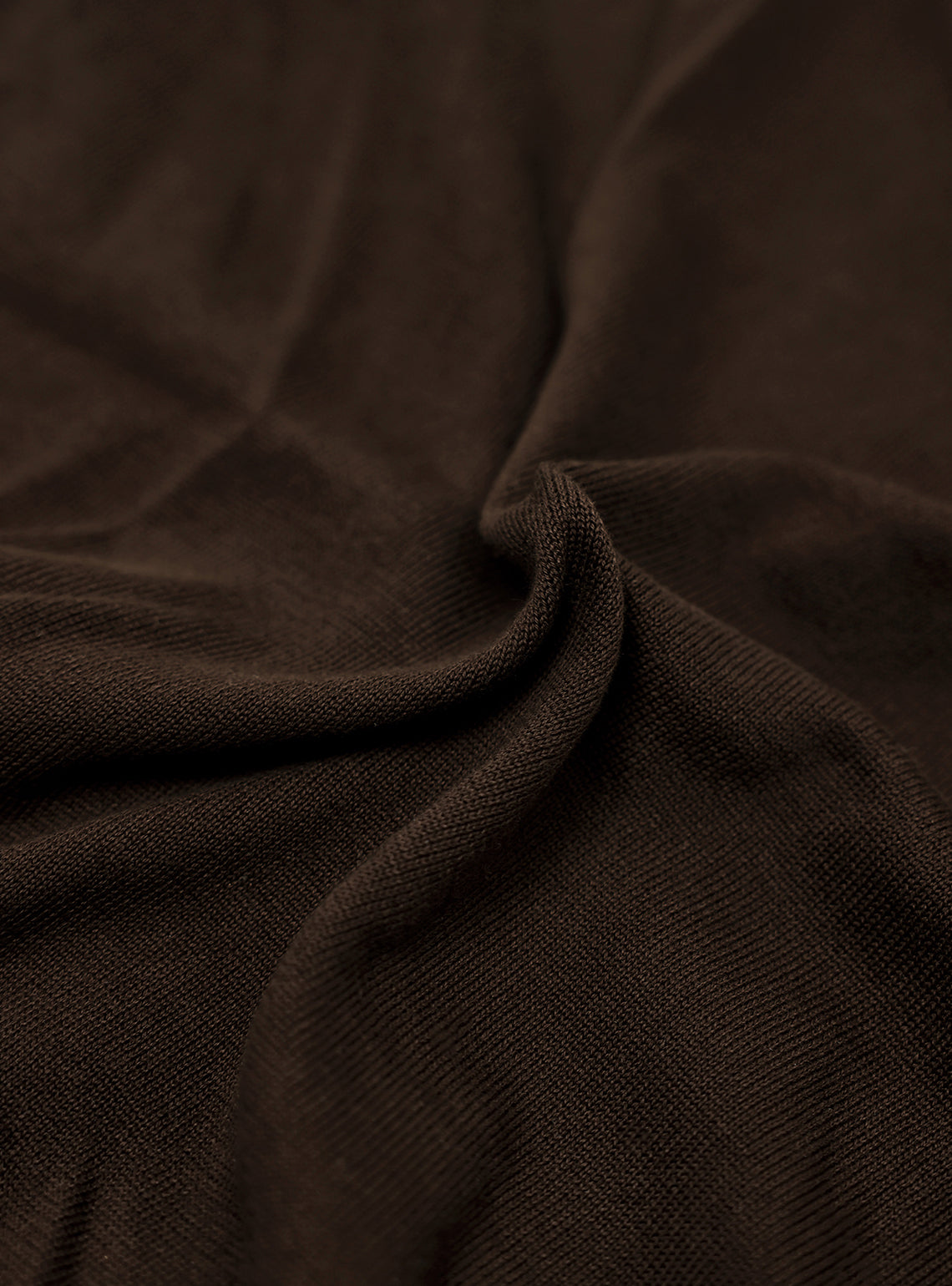 Wood Brown Cotton Polo