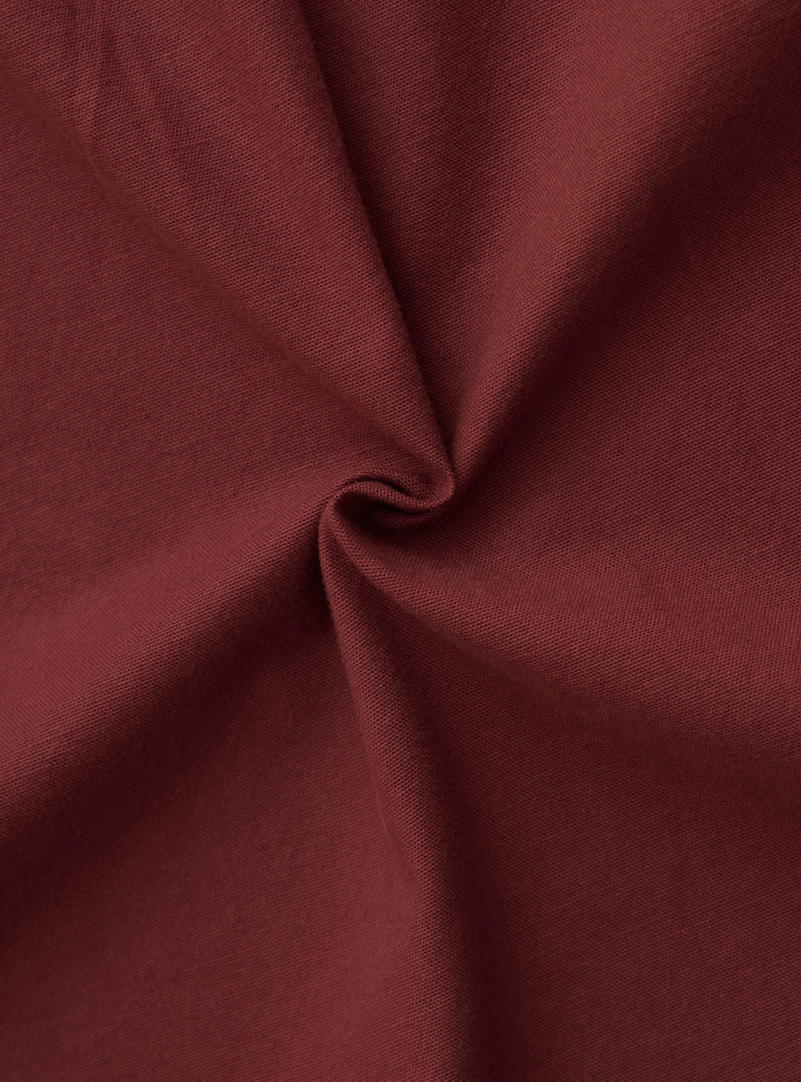 Cranberry Red Cotton Stretch Oxford Shirt