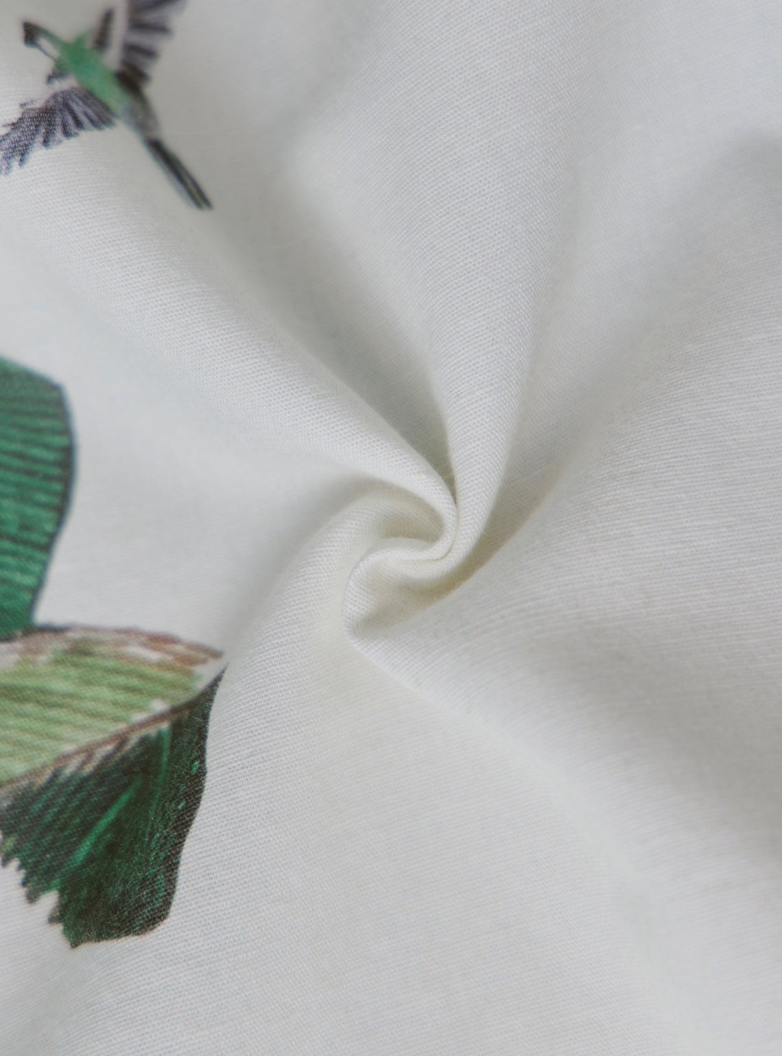 Mojito Green Cotton Linen Print Shirt