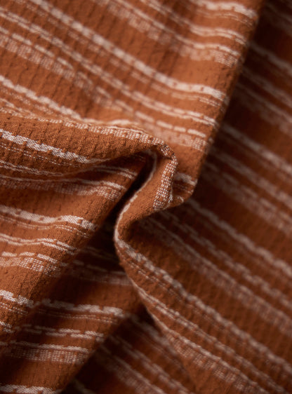 Ochre Mustard Cotton Dobby Shirt