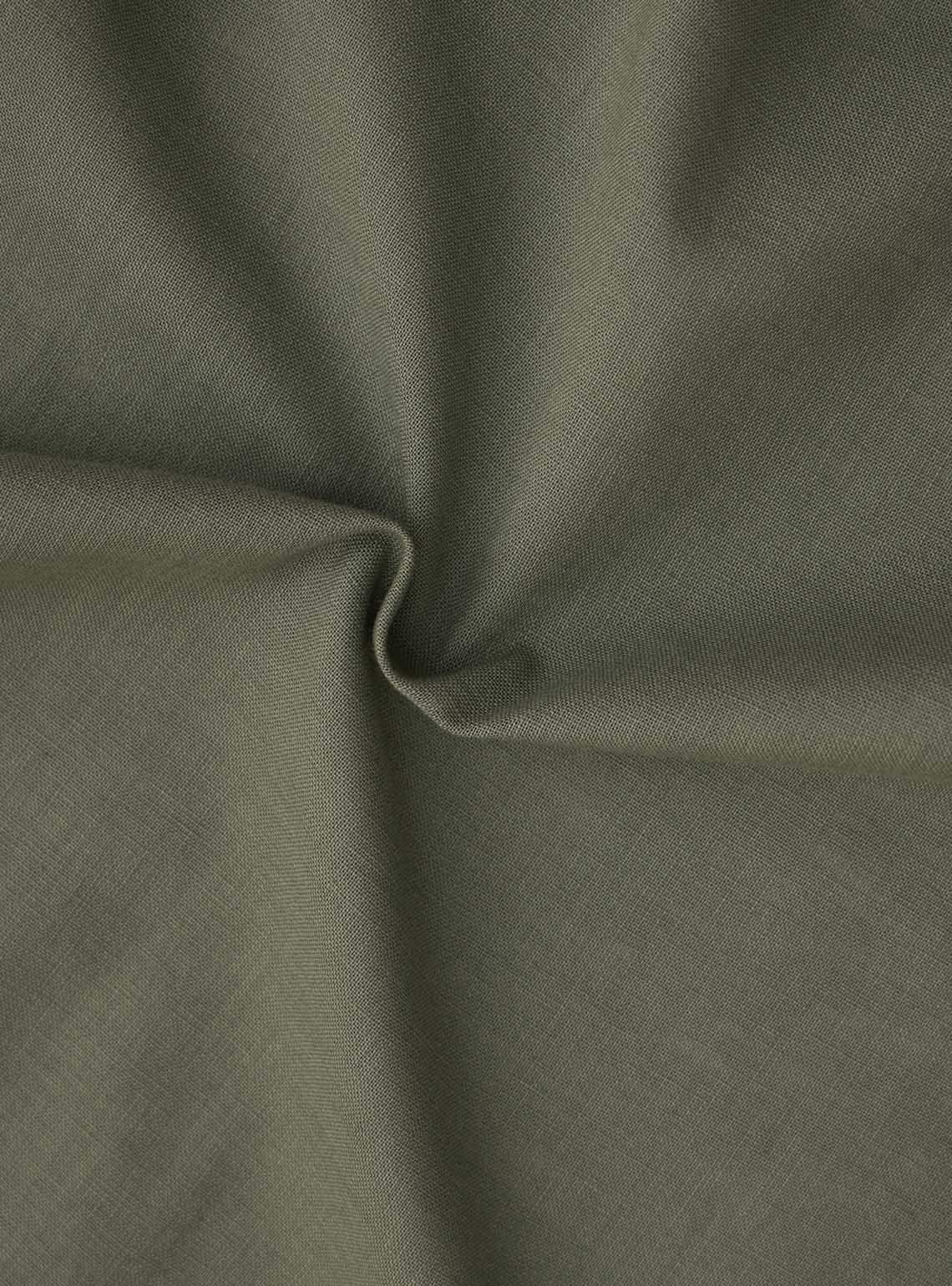 Spinach Green Cotton Slub Shirt
