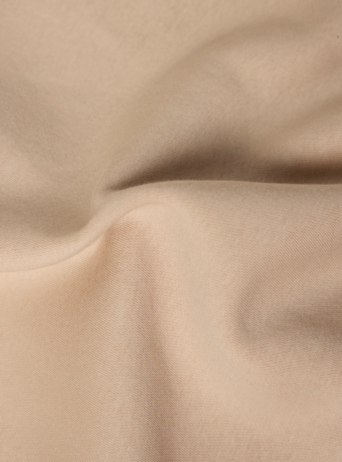 Almond Khaki Cotton Poly Hoodie