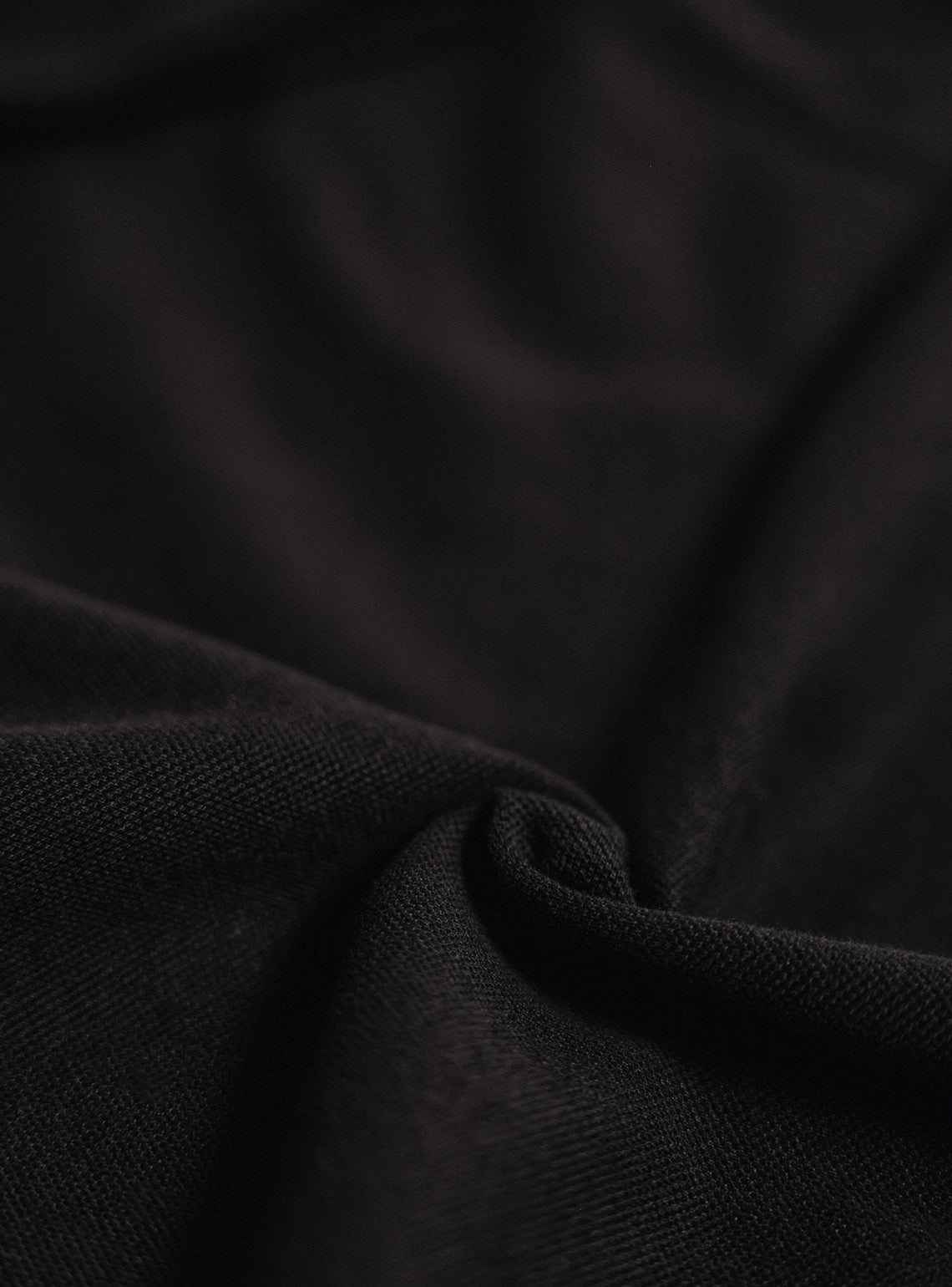Ink Black Cotton Pocket Polo
