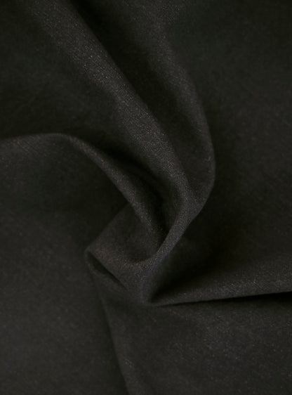 Eclipse Black Cotton Linen Trousers
