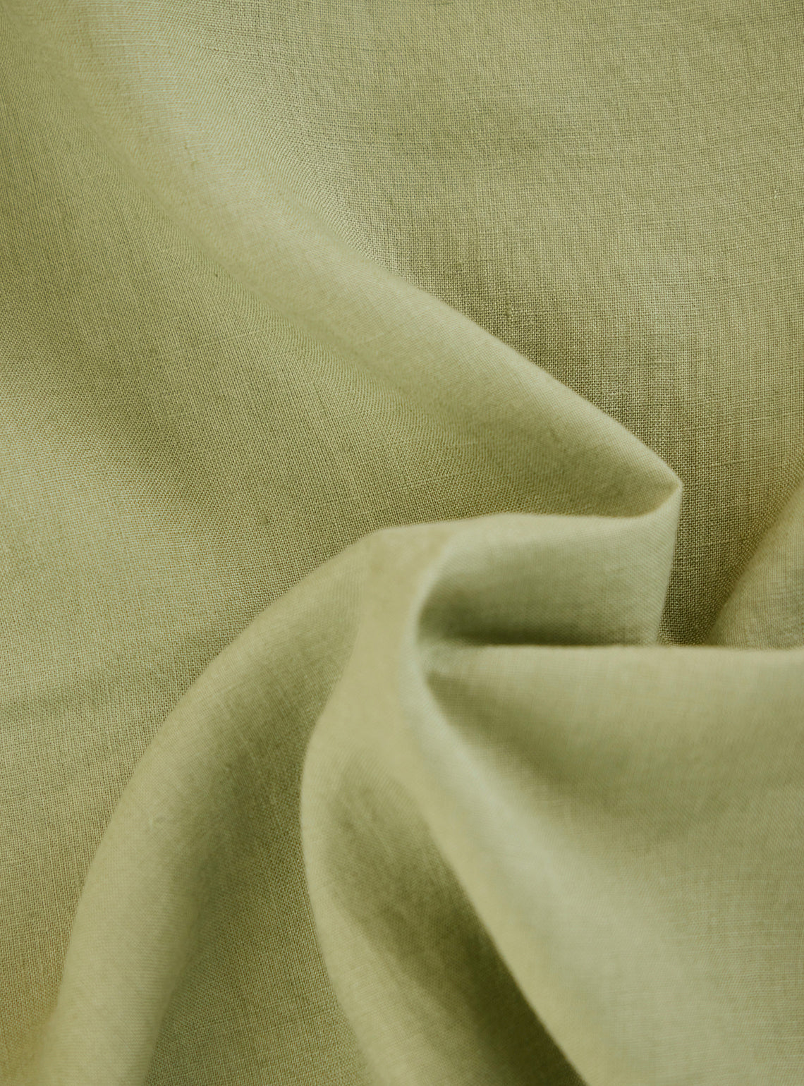 Avocado Green European Linen Shirt