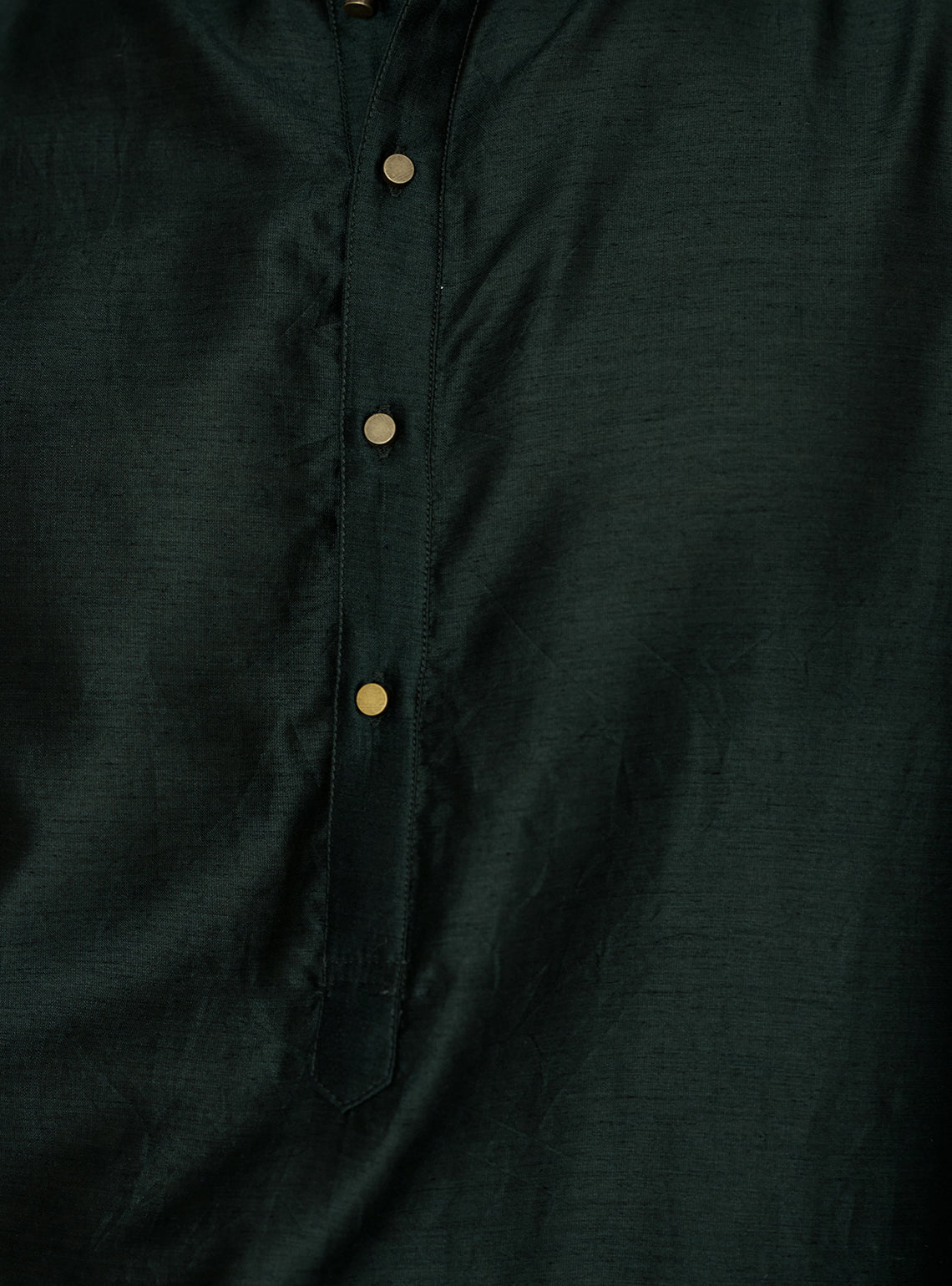Vyan Green Cotton Silk Kurta