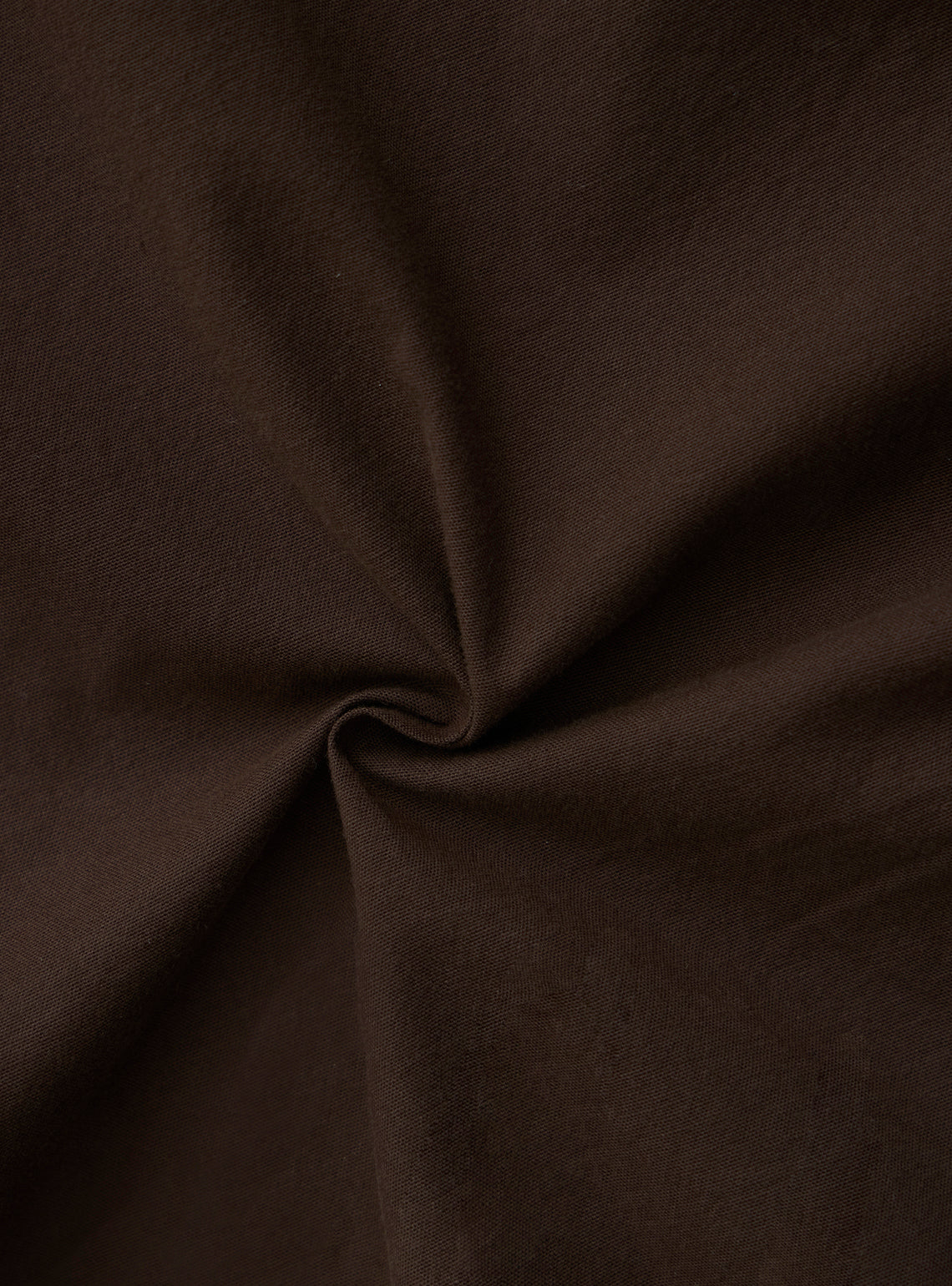 Walnut Brown Cotton Stretch Oxford Shirt