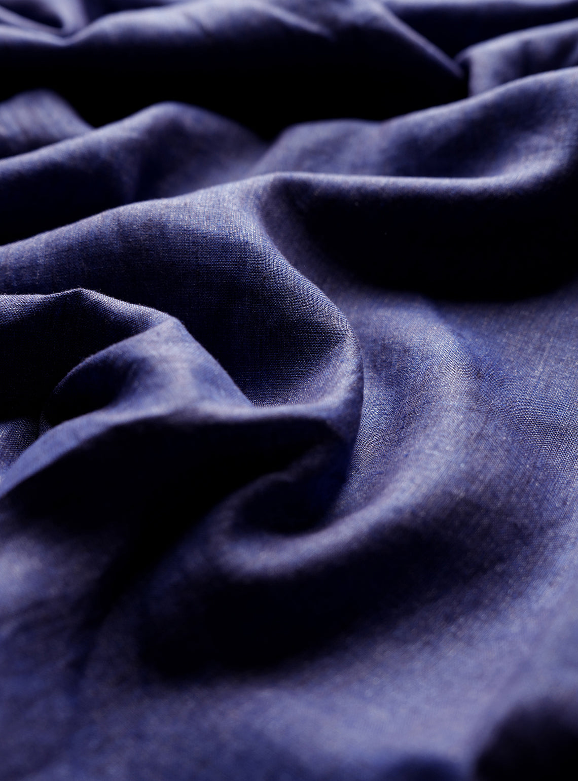 Neel Navy Linen Kurta