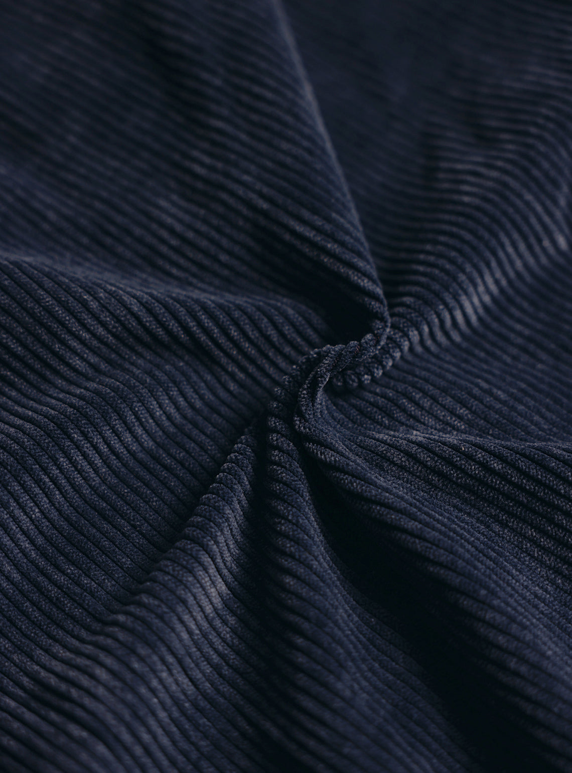 Dark Indigo Poly Corduroy Overshirt