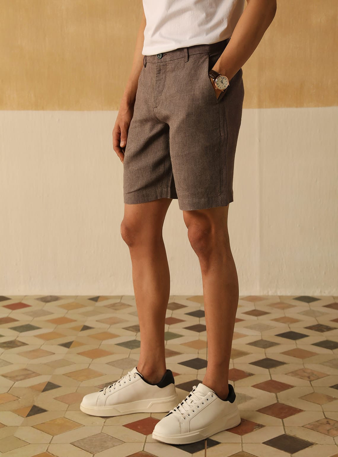 Earthy Linen Shorts