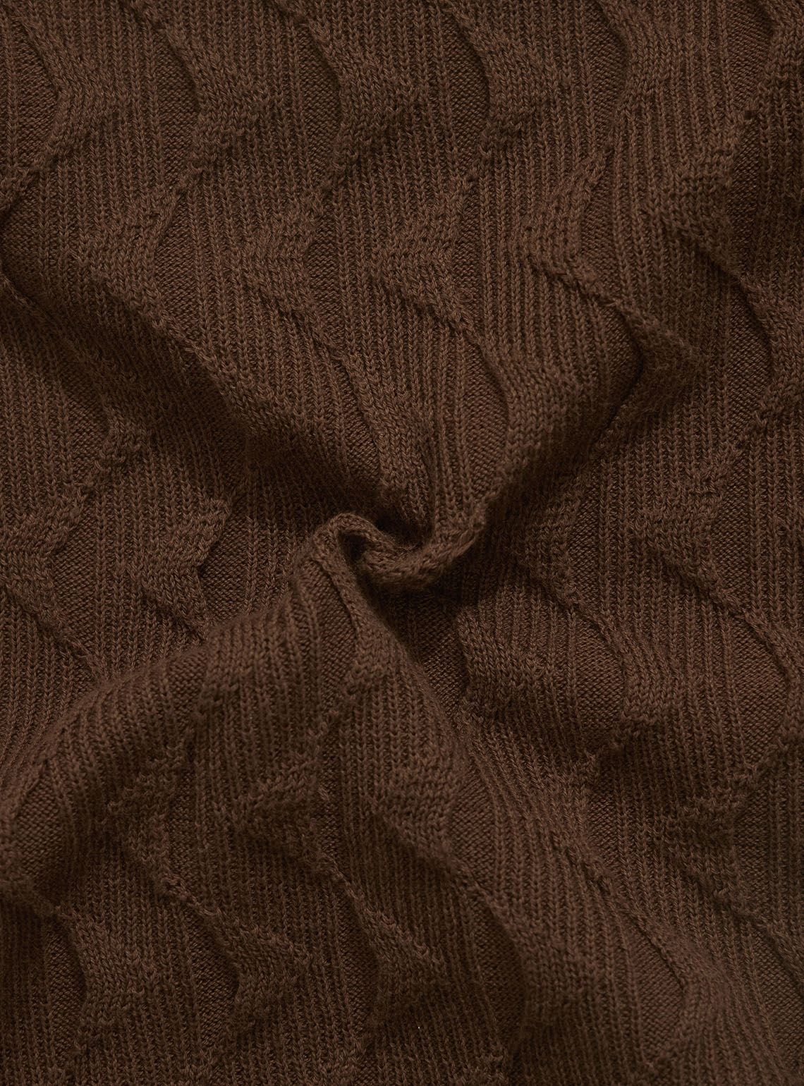 Nice Brown Cotton Knit Shirt