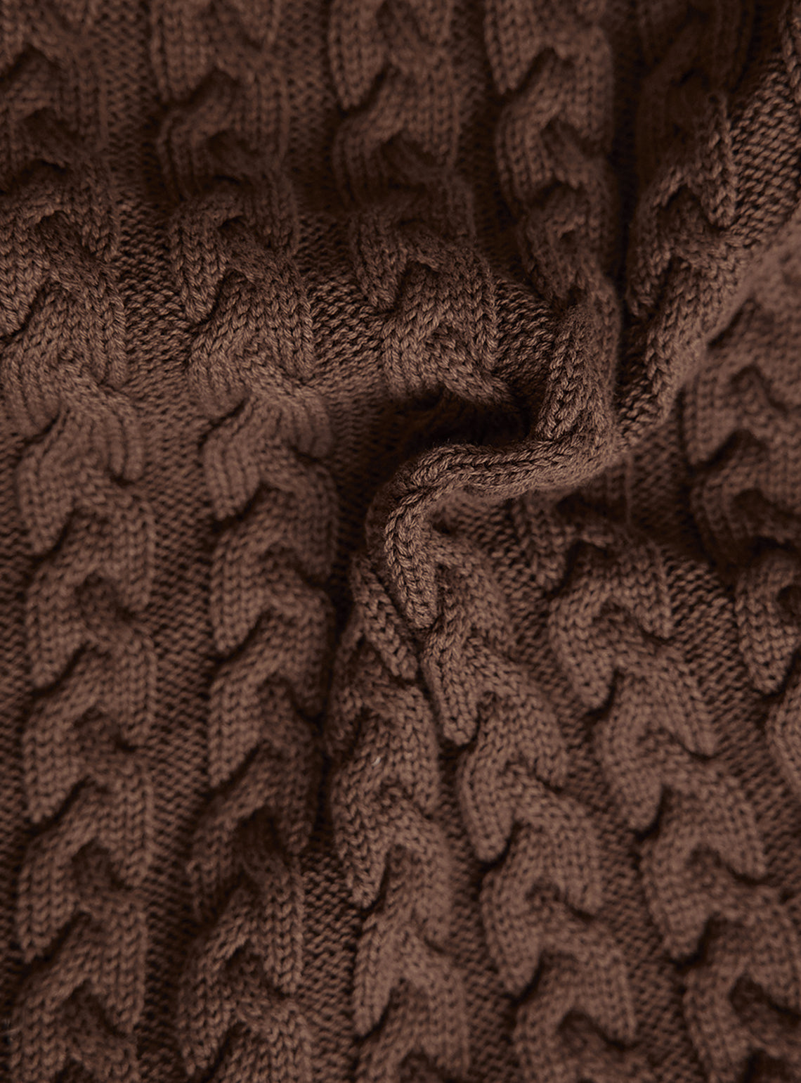 Earthy Brown Cotton Pullover